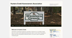 Desktop Screenshot of hunterscreekhoa.org